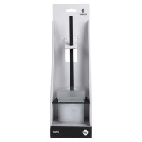 Ёршик для унитаза Swensa Rapid SWR-9000-08, подвесной, цвет прозрачный/черный