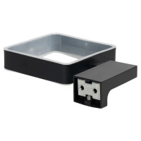Ёршик для унитаза Swensa Lucid SWR-5400-08-BLK, подвесной, цвет прозрачный/черный