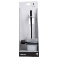 Ёршик для унитаза Swensa Lucid SWR-5400-08-BLK, подвесной, цвет прозрачный/черный