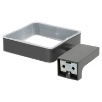 Ёршик для унитаза Swensa Lucid SWR-5400-08-GRY, подвесной, цвет прозрачный/графит
