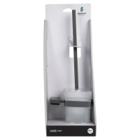 Ёршик для унитаза Swensa Lucid SWR-5400-08-GRY, подвесной, цвет прозрачный/графит