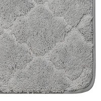 Коврик для ванной Bath Plus Лана 70x120 см цвет серый