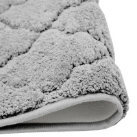 Коврик для ванной Bath Plus Лана 70x120 см цвет серый