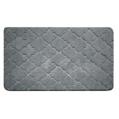 Коврик для ванной Bath Plus Лана 70x120 см цвет графитовый