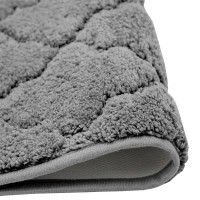 Коврик для ванной Bath Plus Лана 70x120 см цвет графитовый