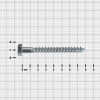 Болты сантехнические Глухарь оцинкованные 8x80 мм