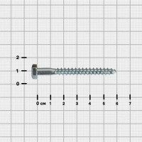 Болты сантехнические Глухарь оцинкованные 6x60 мм