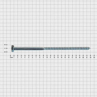 Болты сантехнические Глухарь оцинкованные 10x220 мм