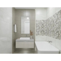 Плитка настенная Azori Monstera 31.5x63 см 1.79 м² матовая цвет серый