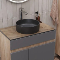Столешница в ванную Fusion F60DW 60x47 см HPL-пластик цвет дуб вотан