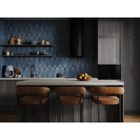 Плитка настенная Cersanit Cascada 29.8x59.8 см 1.45 м² глянцевая цвет синий