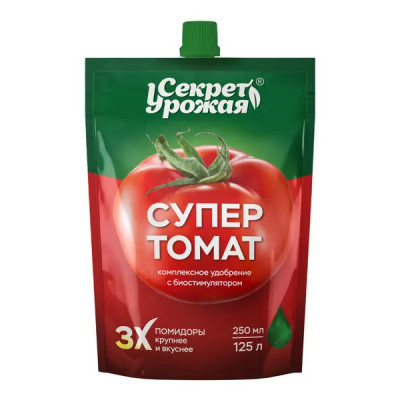 Стимулятор корнеобразования Долина плодородия Секрет урожая Супер томат 250 мл