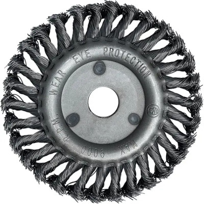 Щетка для УШМ дисковая из крученой проволоки 125 мм