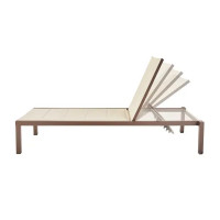 Шезлонг Aquila 200x65x102 см алюминий/текстилен коричневый