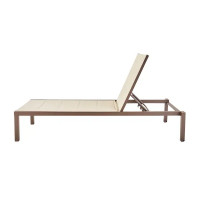 Шезлонг Aquila 200x65x102 см алюминий/текстилен коричневый