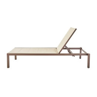 Шезлонг Aquila 200x65x102 см алюминий/текстилен коричневый
