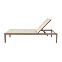 Шезлонг Aquila 200x65x102 см алюминий/текстилен коричневый
