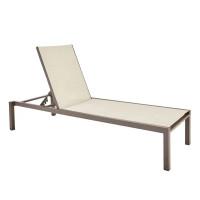 Шезлонг Aquila 200x65x102 см алюминий/текстилен коричневый