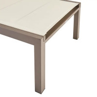 Шезлонг Aquila 200x65x102 см алюминий/текстилен коричневый