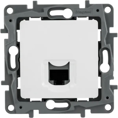 Розетка компьютерная RJ45 категория 6 UTP - Legrand Etika - белый