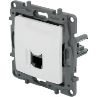 Розетка компьютерная RJ45 категория 6 UTP - Legrand Etika - белый