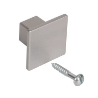 Мебельная ручка-кнопка К-6 серебро цвет