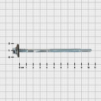 Саморезы для сэндвич-панелей оцинкованные 6.3x105 мм