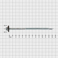 Саморезы для сэндвич-панелей оцинкованные 6.3x135 мм