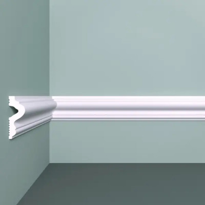 Молдинг потолочный полистирол ударопрочный Bello Deco XPS М 10 белый 17x45x2000 мм