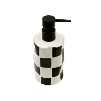 Дозатор для жидкого мыла Bath Plus Chess W-CE2023A-LD керамика цвет белые и черные квадратики