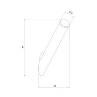 Крючок Iddis Line LMLINS10Bi41 стальной цвет черный