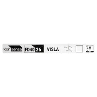 Фасад для кухонного ящика Висла 39.7x25.3 см Konsensa МДФ цвет белый