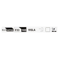 Фасад для кухонного шкафа Висла 32.9x102.1 см Konsensa МДФ цвет белый