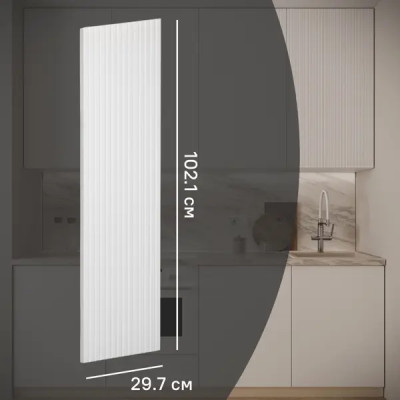 Фасад для кухонного шкафа Висла 29.7x102.1 см Konsensa МДФ цвет белый
