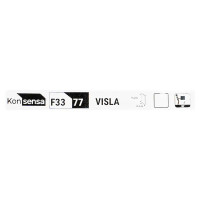 Фасад для кухонного шкафа Висла 32.9x76.5 см Konsensa МДФ цвет белый