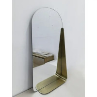 Зеркало декоративное Kreaforta Brilia Brass круг 40x78 см металл цвет латунь