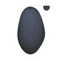 Зеркало декоративное Kreaforta Dali Black круг 50x85 см металл цвет черный