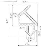 Уплотнитель Elementis 9 мм x 5.5 м