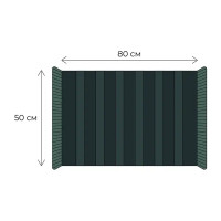 Коврик для ванной Fixsen Sandal 50x80 см цвет темно-серый
