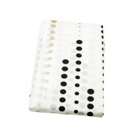 Штора для ванной Bath Plus Charme Red Mizzle II 180x200 см полиэстер цвет белый с черным и золотым