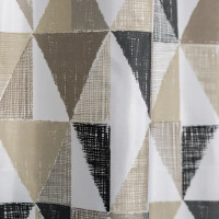 Штора для ванной Bath Plus Charme Red Triangular Scrawl 180x180 см полиэстер цвет бело-серый