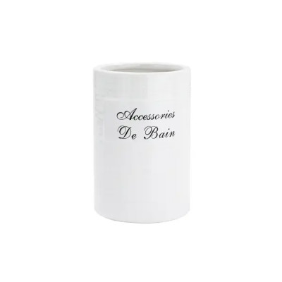 Стакан для зубных щёток Bath Plus Bain Blanc W-CE0986B-TB керамика цвет белый