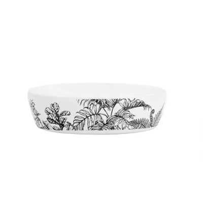 Мыльница Bath Plus Tropico W-CE2627AA-SD керамика цвет белый с черным рисунком