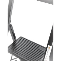 Стремянка стальная Zalger 2 ступени, максимальная нагрузка 150 кг