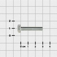 Болт DIN 931 6x30 мм оцинкованный 20 шт.
