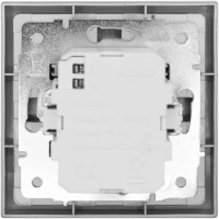 Розетка двойная USB встраиваемая Lezard Zima без заземления цвет серый матовый