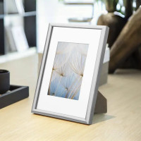 Рамка Kreaforta Lila 10x15 см пластик цвет серебристый