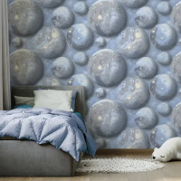 Обои флизелиновые Walldecor Exclusive Космо синие 1.06 м 35079-64