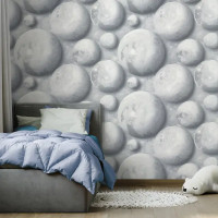 Обои флизелиновые Walldecor Exclusive Космо серые 1.06 м 35079-14