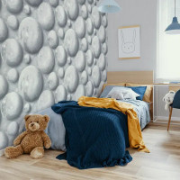 Обои флизелиновые Walldecor Exclusive Космо серые 1.06 м 35079-14